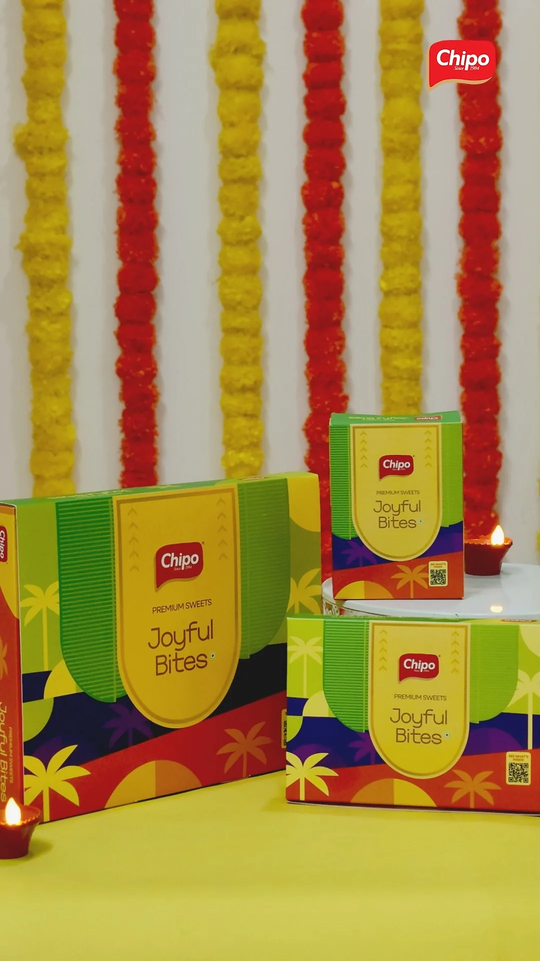 Make this Diwali gifting a little more special. Gift Chipo Joyful Bites to the people who matter — your family, friends, employees, clients and business partners.

🎁 Perfect for personal & corporate gifting
📦 Bulk orders available
 
Enquire now and make your Diwali Joyful with Chipo. Starting from ₹230. 

#chipo #freshproducts #keralasnacks #diwali #festivegifting

[Chipo, Kerala Snacks, Diwali, Diwali Hampers, Festive Gifting, Diwali Sweets, No Preservative, Traditional]